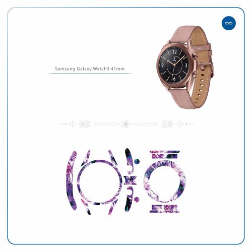 Samsung_Watch3 41mm_Purple_Flower_2